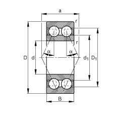 FAG Rolamento angular - 3309-BD-XL