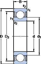 Rolamentos 61903-2RZ SKF