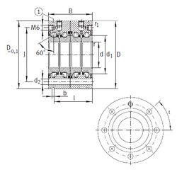 Rolando ZKLF1762-2RS-2AP INA