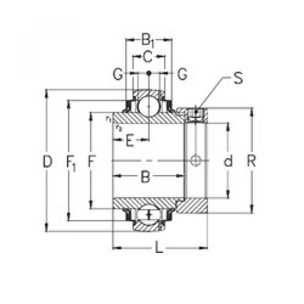 Rolamentos GNE30-KRRB NKE #1 image